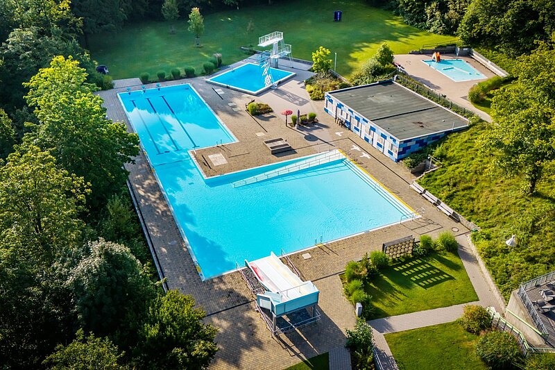 Luftaufnahme Freibad Gadderbaum