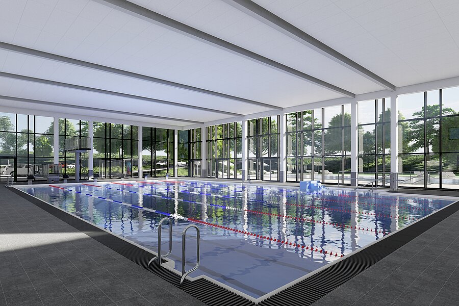 Schwimmbecken im Kombibad Jöllenbeck