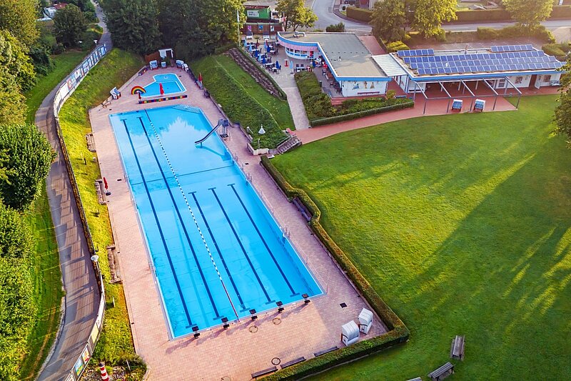 Luftaufnahme Freibad Gadderbaum
