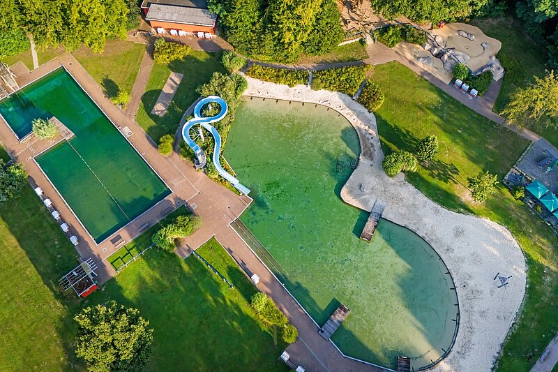 Luftaufnahme Naturbad Brackwede